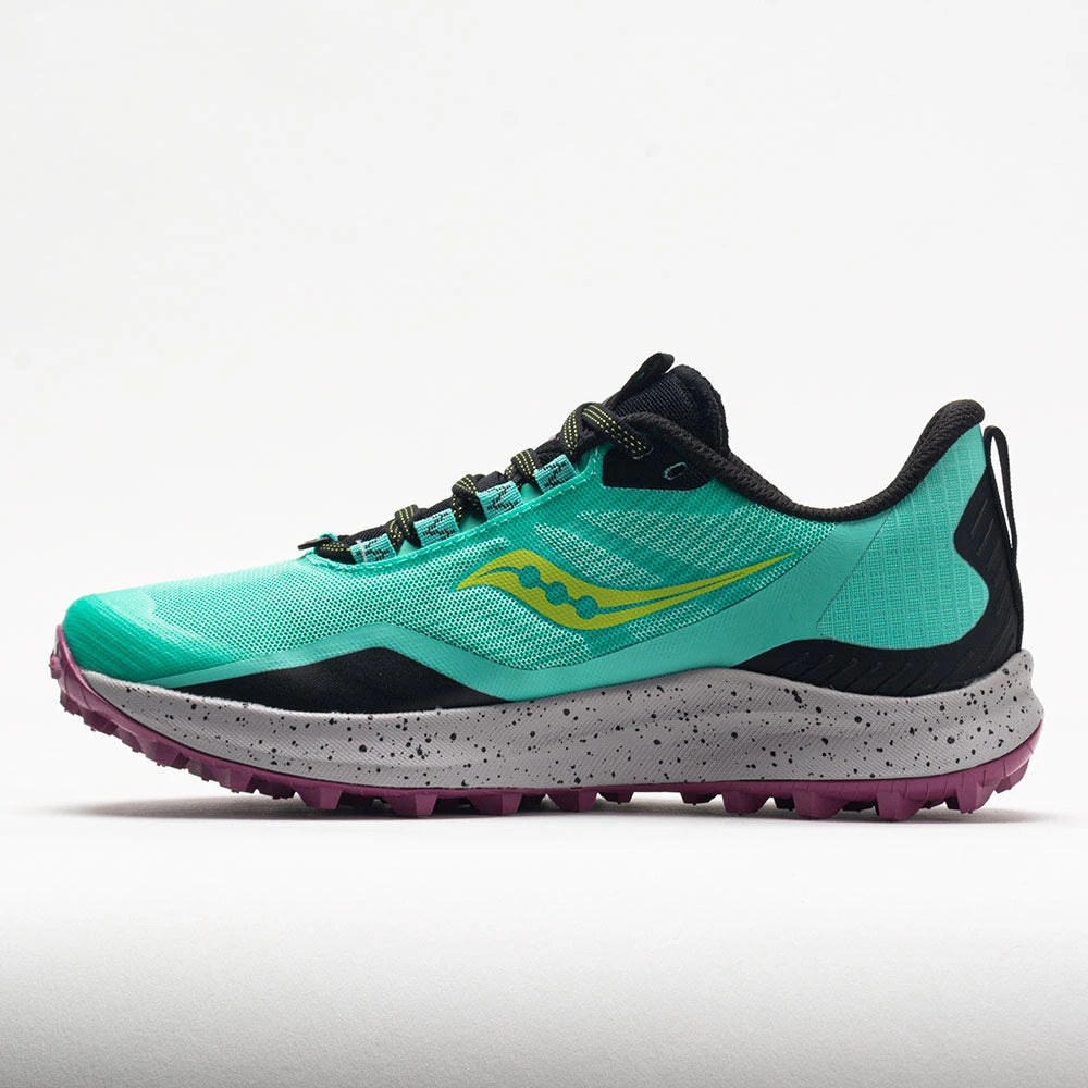 Saucony Peregrine 12 Women's Cool Mint/Acid 4 Saucony Peregrine 12 Women's Cool Mint/Acid - Image 2