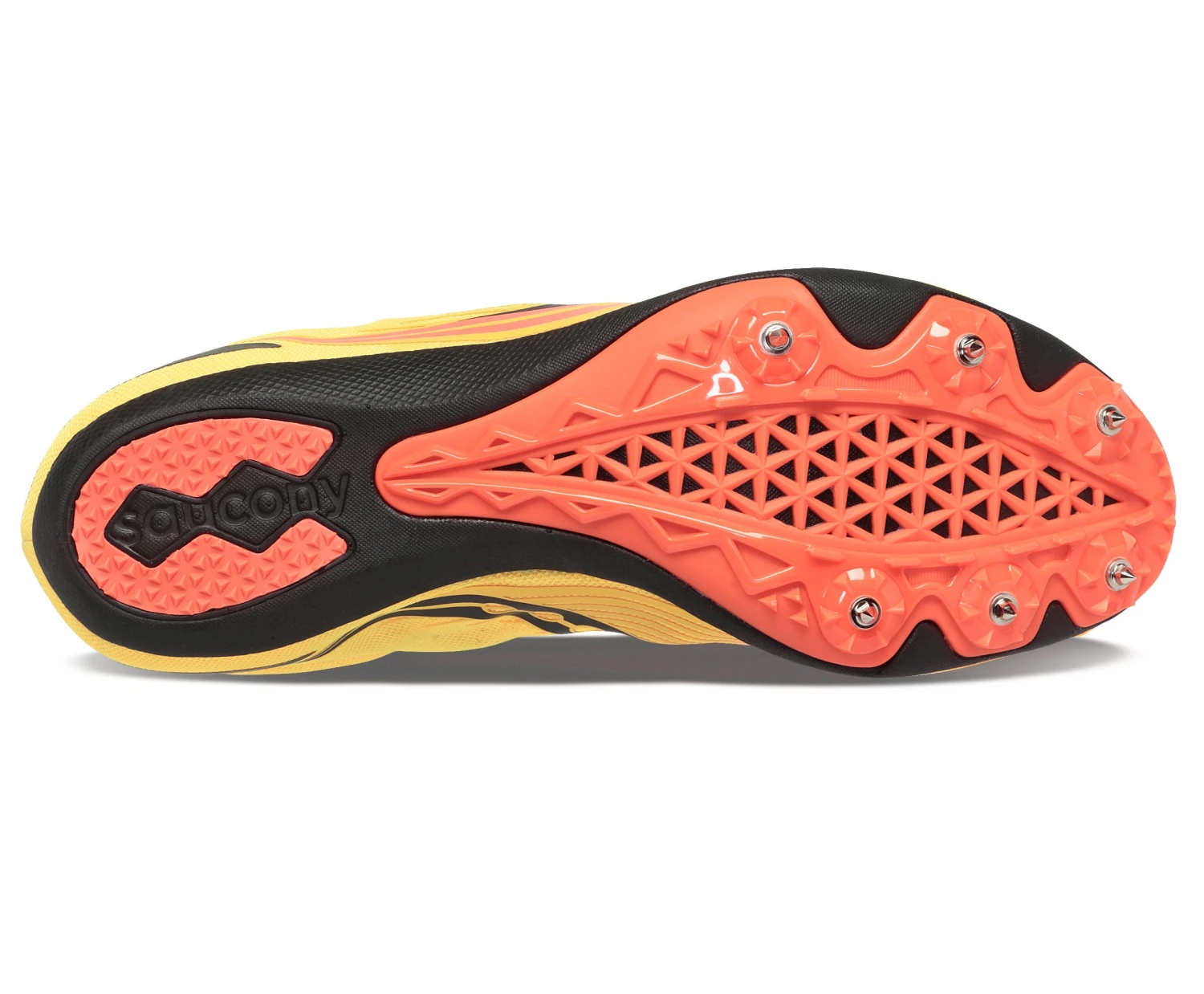 Saucony Women's Ballista MD (16 - VIZI Gold/VIZI Red) 5 Saucony Women's Ballista MD (16 - VIZI Gold/VIZI Red) - Image 3