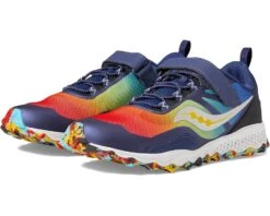 Saucony Kids Peregrine 12 Shield A/C (Little Kid/Big Kid)