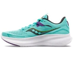Saucony Women's Ride 15 (26 - Cool Mint/Acid) -Saucony Shoes Shop B32AFC1A 2EA7 4EEB A2D1 8A66A8484629