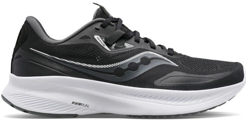 Saucony Women's Guide 15 Wide (D) - Black/White (S10685-05) 3 Saucony Women's Guide 15 Wide (D) - Black/White (S10685-05)