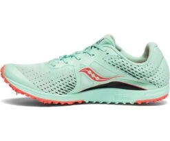 Saucony Women's Kilkenny XC 8 Spike - Mint/ViZi Coral (S19068-1) -Saucony Shoes Shop S19068 1 2