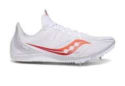 Saucony Women's Endorphin 3 (1 -White/Vizi Red)